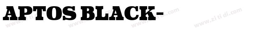 Aptos Black字体转换 Aptos Black字体转换